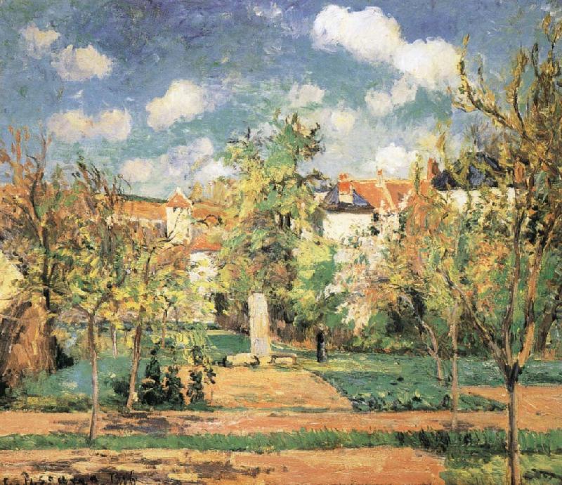Camille Pissarro Pang plans under the sun Schwarz oil painting image